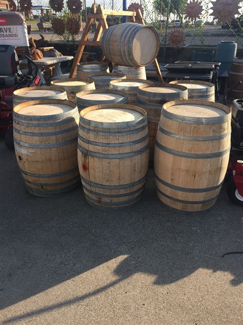 We also sell Whiskey Barrels for you to use as is or make your own unique items. . Wine barrels for sale near me
